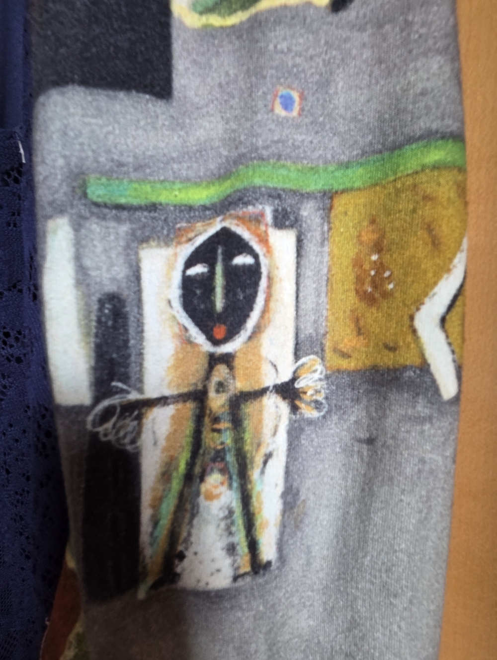 Aventures des Toiles Art Blazer Wearable Art Size 40 Rare Collector Piece - Picture 7 of 11
